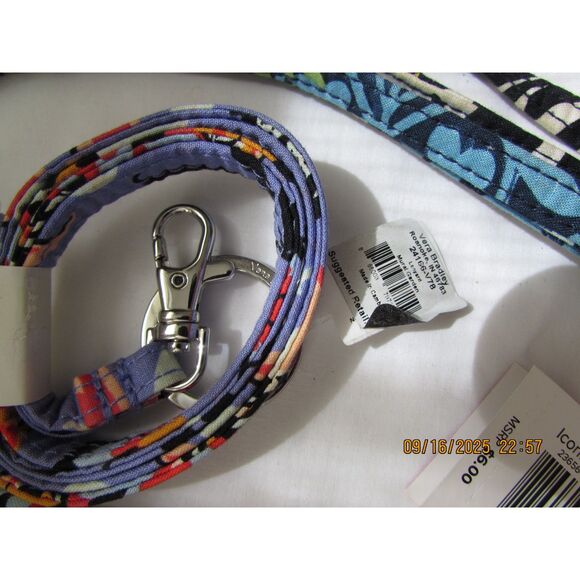 Vera Bradley set of 3 lanyards and a cord keeper new with tags, gently used keys - Picture 3 of 4